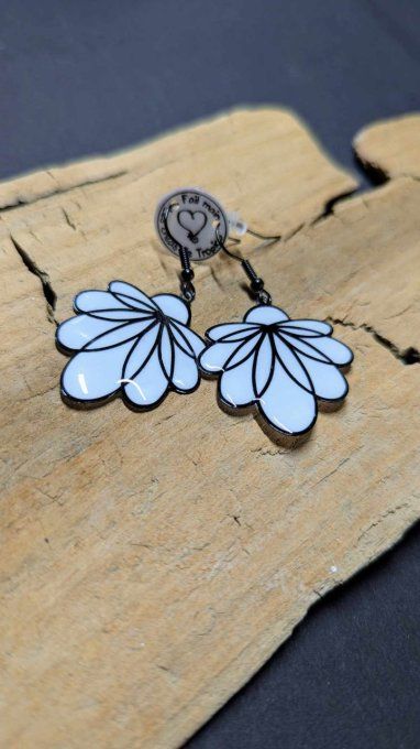 Boucles d'oreilles Fleurs de Minuit